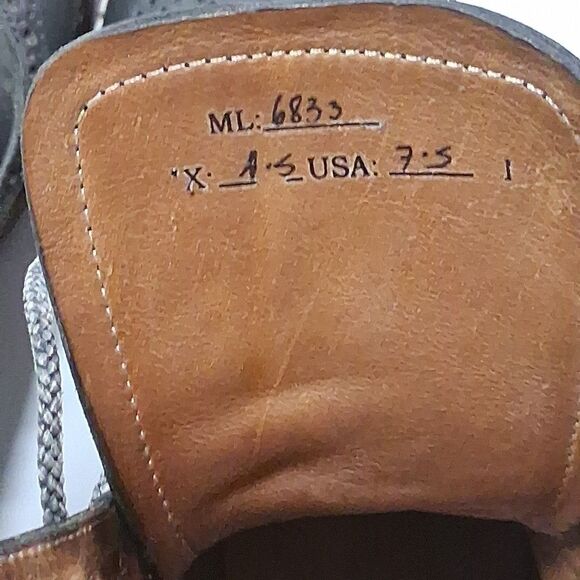 Miles & Louie Charles Boots Men’s 7.5 Black Lace Up Leather Casual Dress Ankle - Picture 8 of 8